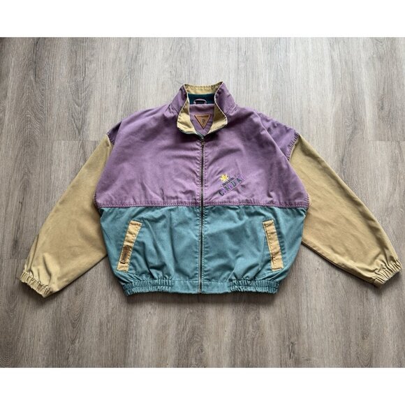 Rare Vintage 90s Molson Canadian Beer Full Zip Jacket Stormtech Promo Fit XL Art - Picture 1 of 14